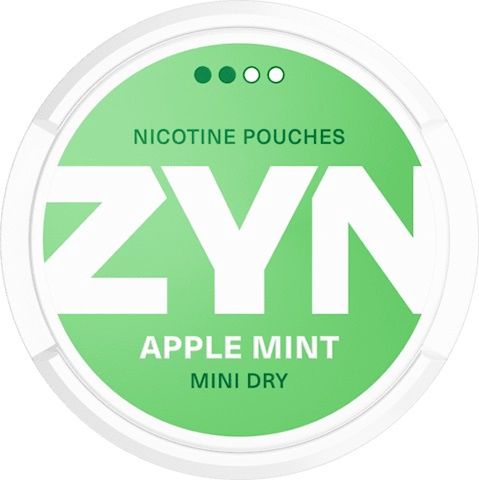 EURO ZYN 3MG APPLE MINT MINI DRY 2 DOTS NICOTINE POUCHES 5/CT