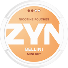 EURO ZYN 3MG BELLINI MINI DRY 2 DOTS NICOTINE POUCHES 5/CT