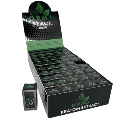 O.P.M.S. BLACK LIQUID KRATOM EXTRACT SHOT 50/CT