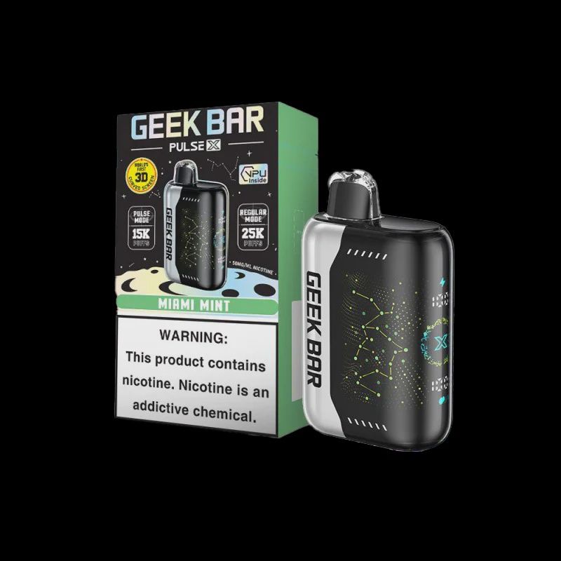 GEEK BAR PULSE X 5% MIAMI MINT 5/CT