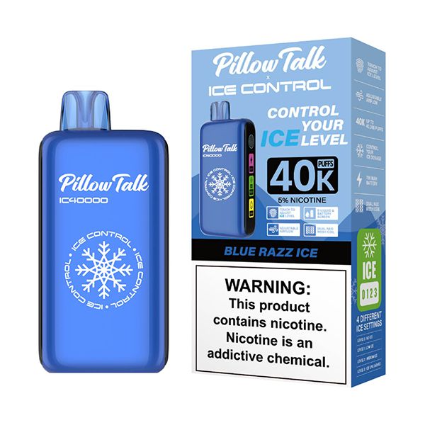 PILLOW TALK IC40000 BLUE RAZZ ICE 5% 20ML 5/CT