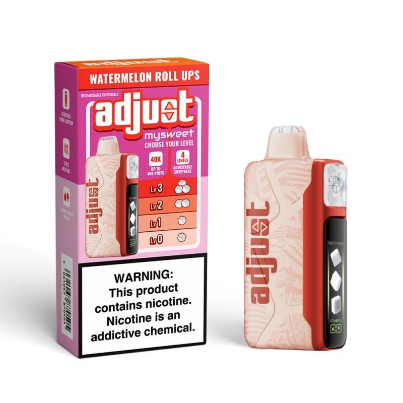 ADJUST MYSWEET 40K WATERMELON ROLL UPS 5% 20ML 5/CT