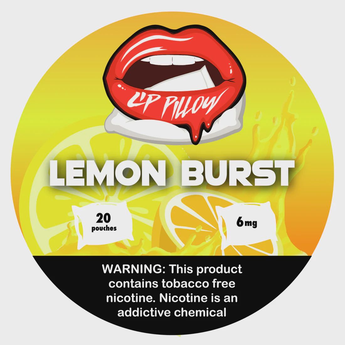 LIP PILLOW LEMON BURST 20 POUCHES 6MG 5/CT