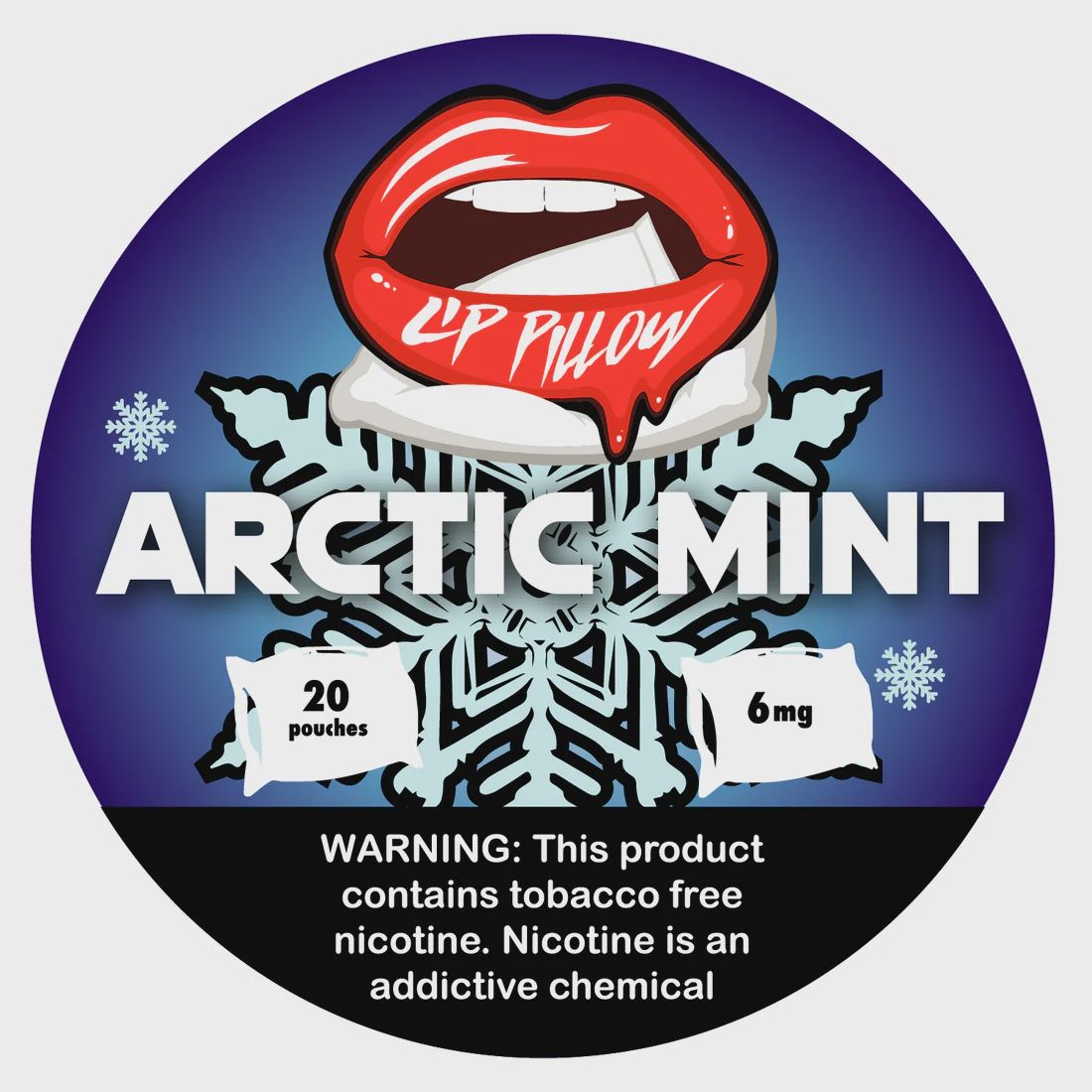 LIP PILLOW ARCTIC MINT 20 POUCHES 6MG 5/CT