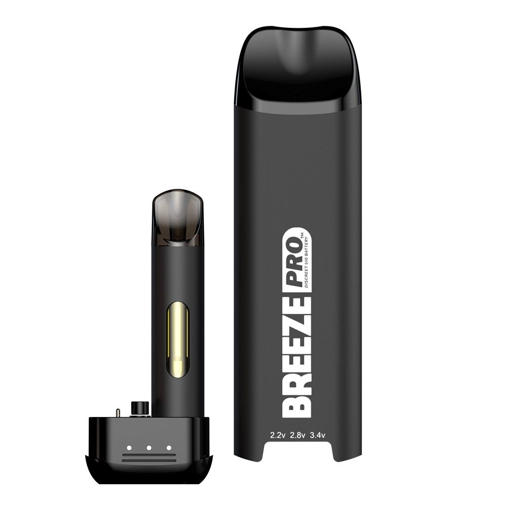 BREEZE PRO DISCREET BATTERY FOR CARTRIDGES - BLACK 5/CT