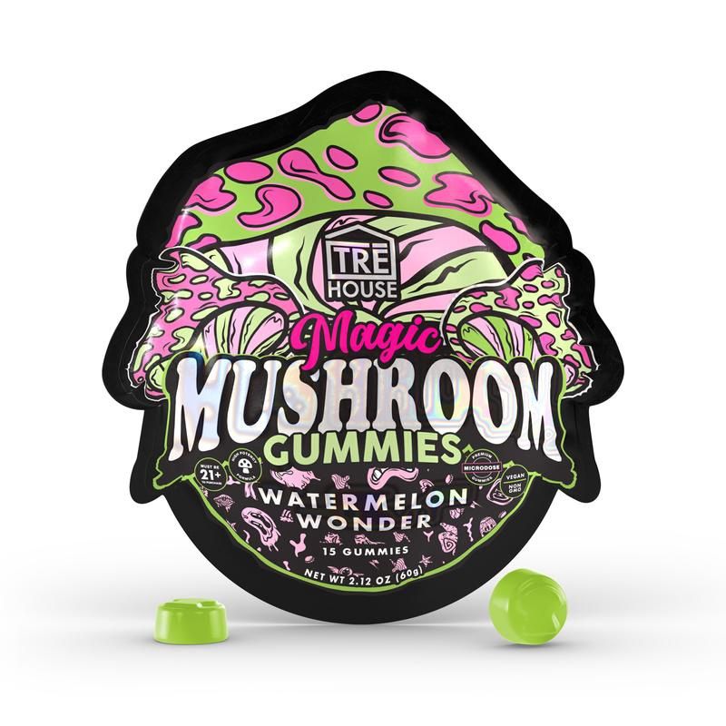 TRE HOUSE MUSHROOM GUMMIES WATERMELON WONDER 15PK 10/CT