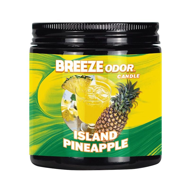 BREEZE ODOR CANDLE ISLAND PINEAPPLE 13oz