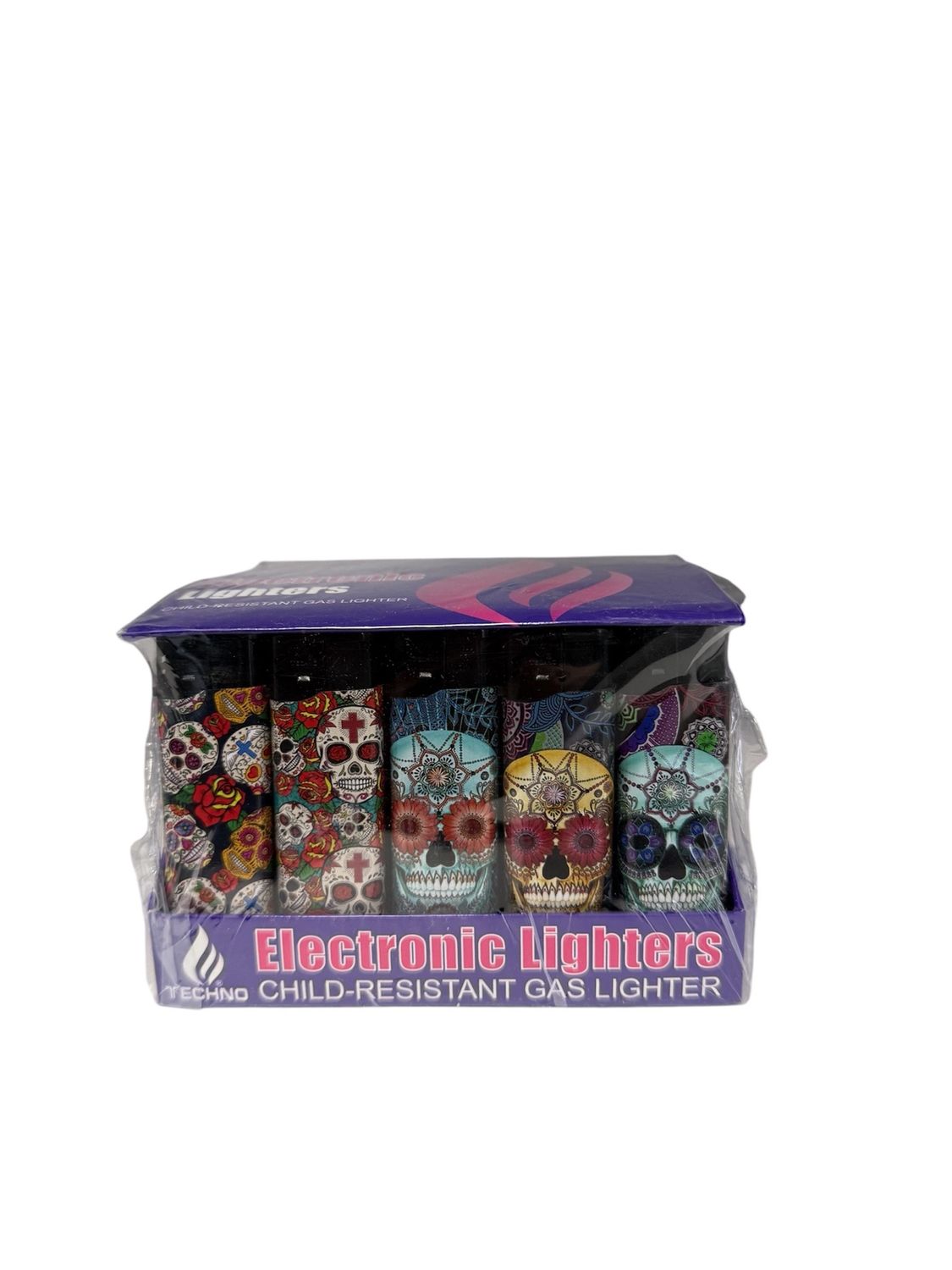 TECHNO ELECTRONIC GAS LIGHTERS (11591) 50/CT