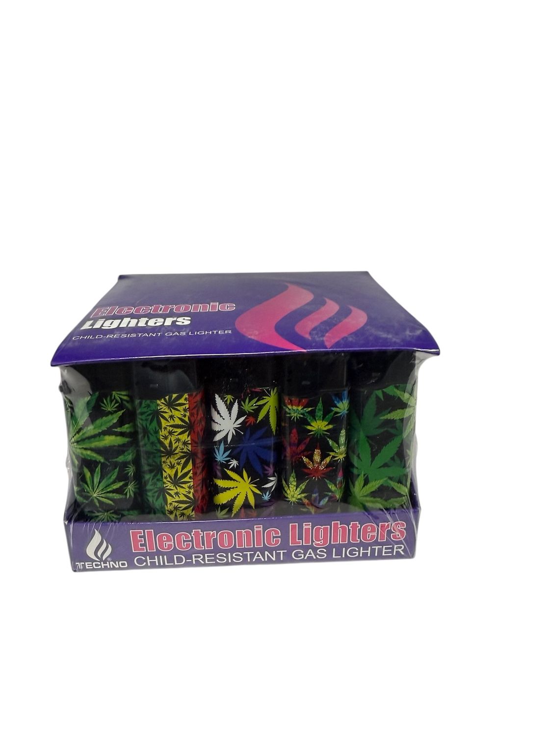TECHNO ELECTRONIC GAS LIGHTERS (11596) 50/CT