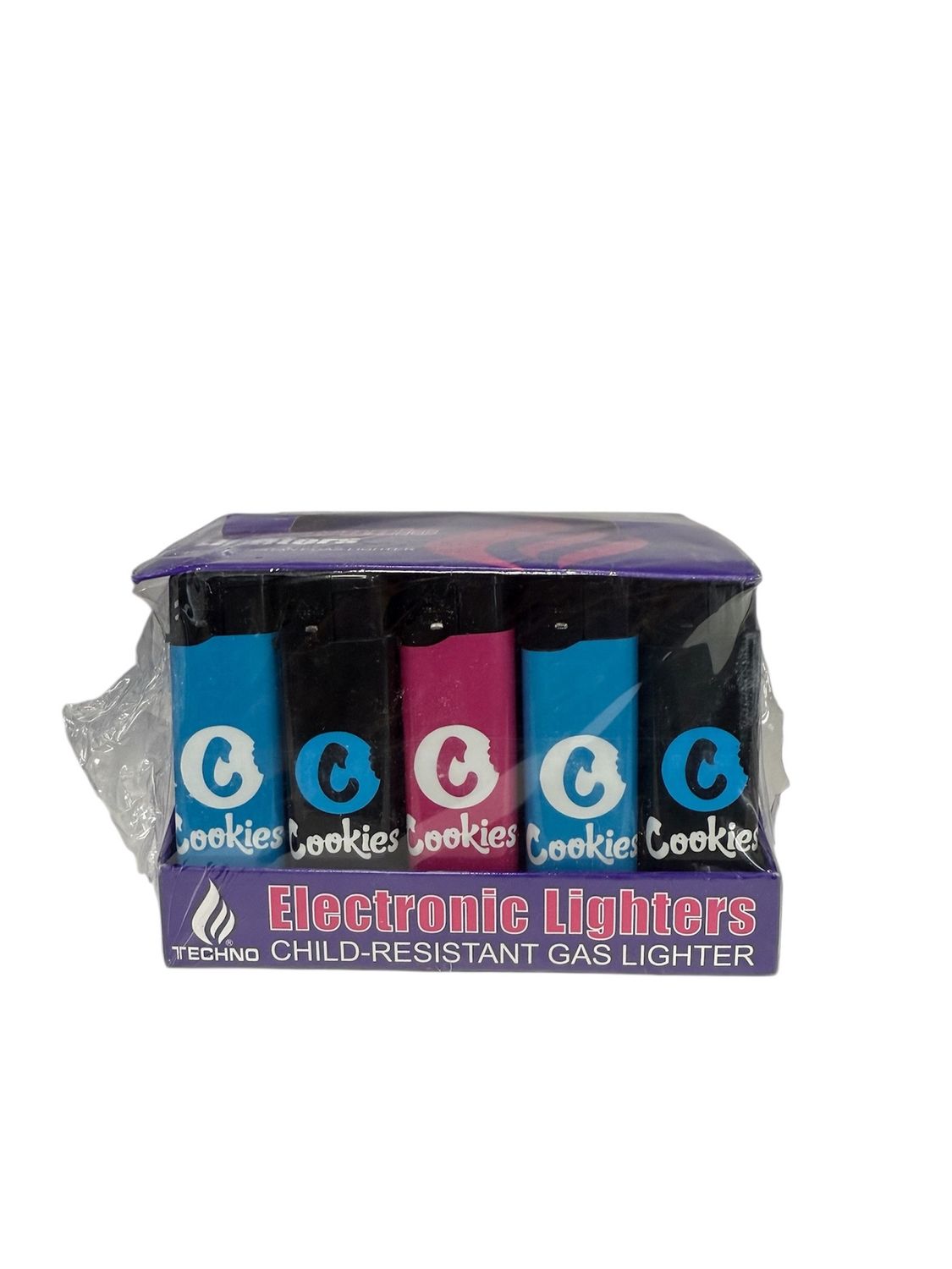 TECHNO ELECTRONIC GAS LIGHTERS (11594) 50/CT