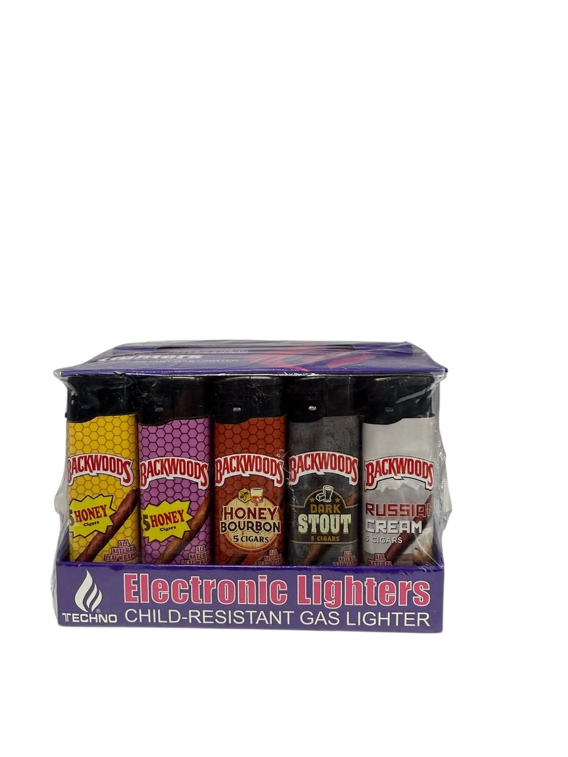 TECHNO ELECTRONIC GAS LIGHTERS (11595) 50/CT