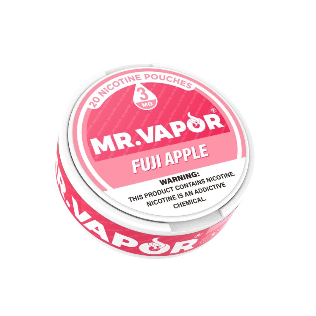 MR. VAPOR 3MG FUJI APPLE 20 NICOTINE POUCHES 5/CT