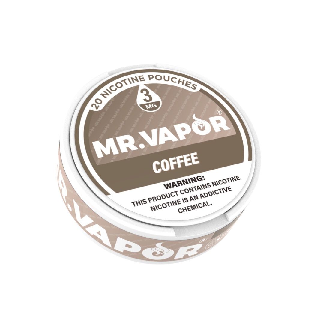 MR. VAPOR 3MG COFFEE 20 NICOTINE POUCHES 5/CT