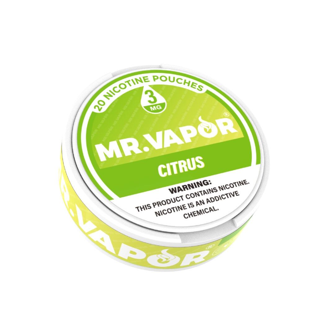 MR. VAPOR 3MG CITRUS 20 NICOTINE POUCHES 5/CT