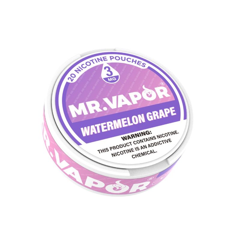 MR. VAPOR 3MG WATERMELON GRAPE 20 NICOTINE POUCHES 5/CT