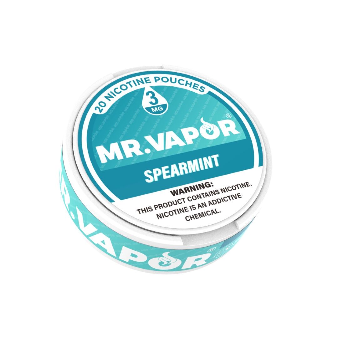 MR. VAPOR 3MG SPEARMINT 20 NICOTINE POUCHES 5/CT
