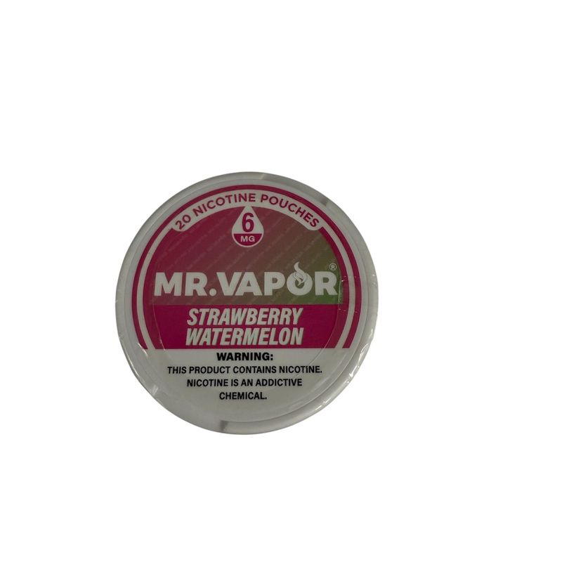 MR. VAPOR 6MG STRAW WATERMELON 20 NICOTINE POUCHES 5/CT