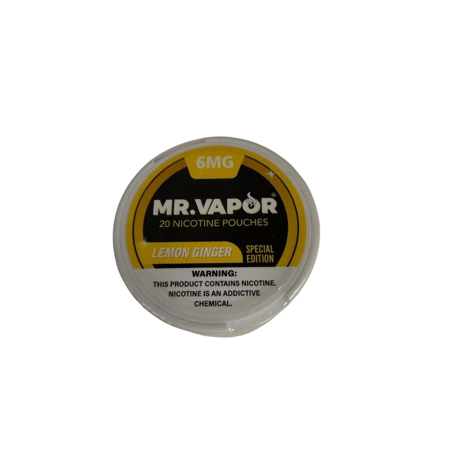 MR. VAPOR 6MG LEMON GINGER 20 NICOTINE POUCHES 5/CT