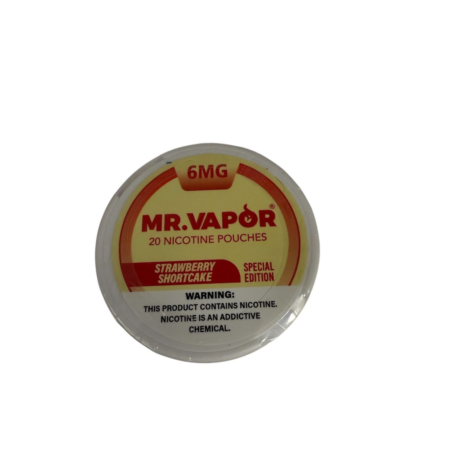 MR. VAPOR 6MG STRAWBERRY SHORTCAKE 20 NICOTINE POUCHES 5/CT