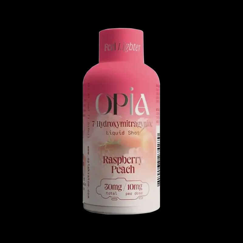OPIA RASPBERRY PEACH 7- HYDROXYMITRAGYNINE SHOT 30MG 12/CT