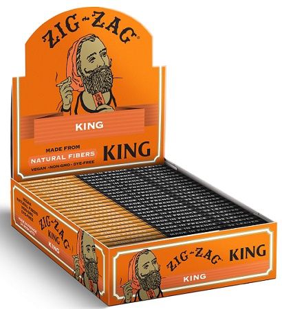ZIG ZAG KING SIZE PAPER NATURAL FIBERS 24/CT