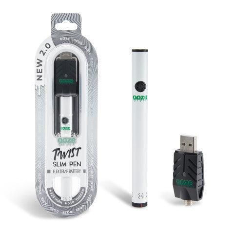 OOZE SLIM TWIST PEN 2.0 GHOST WHITE