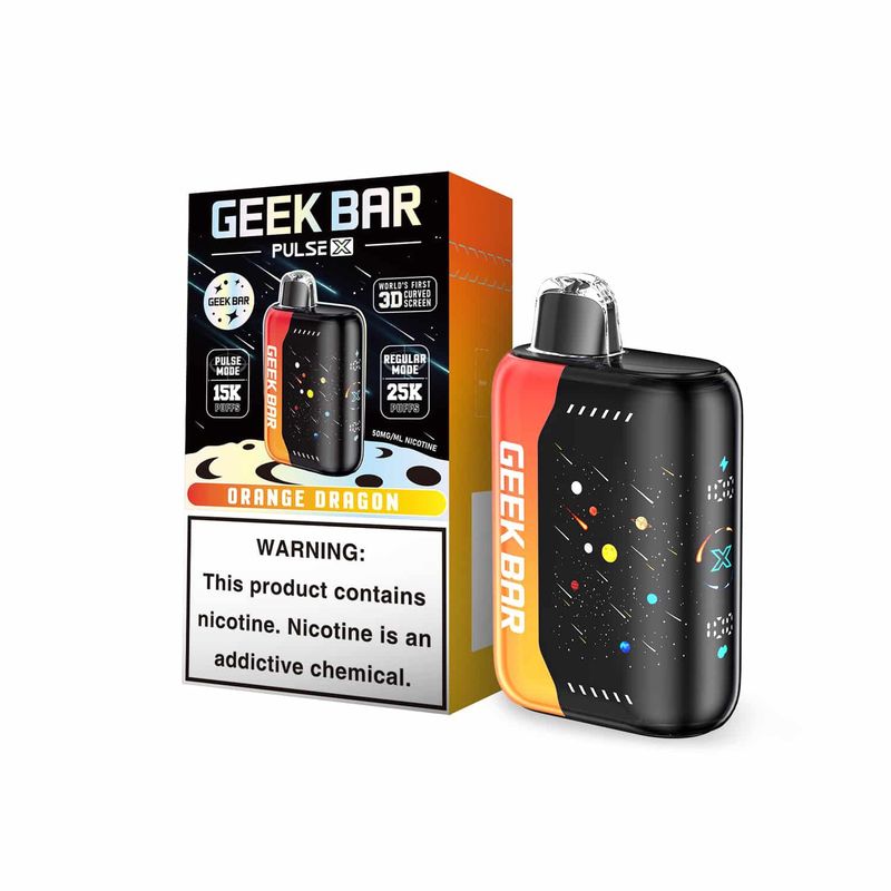 GEEK BAR PULSE X 5% ORANGE DRAGON METEOR EDITION 5/CT