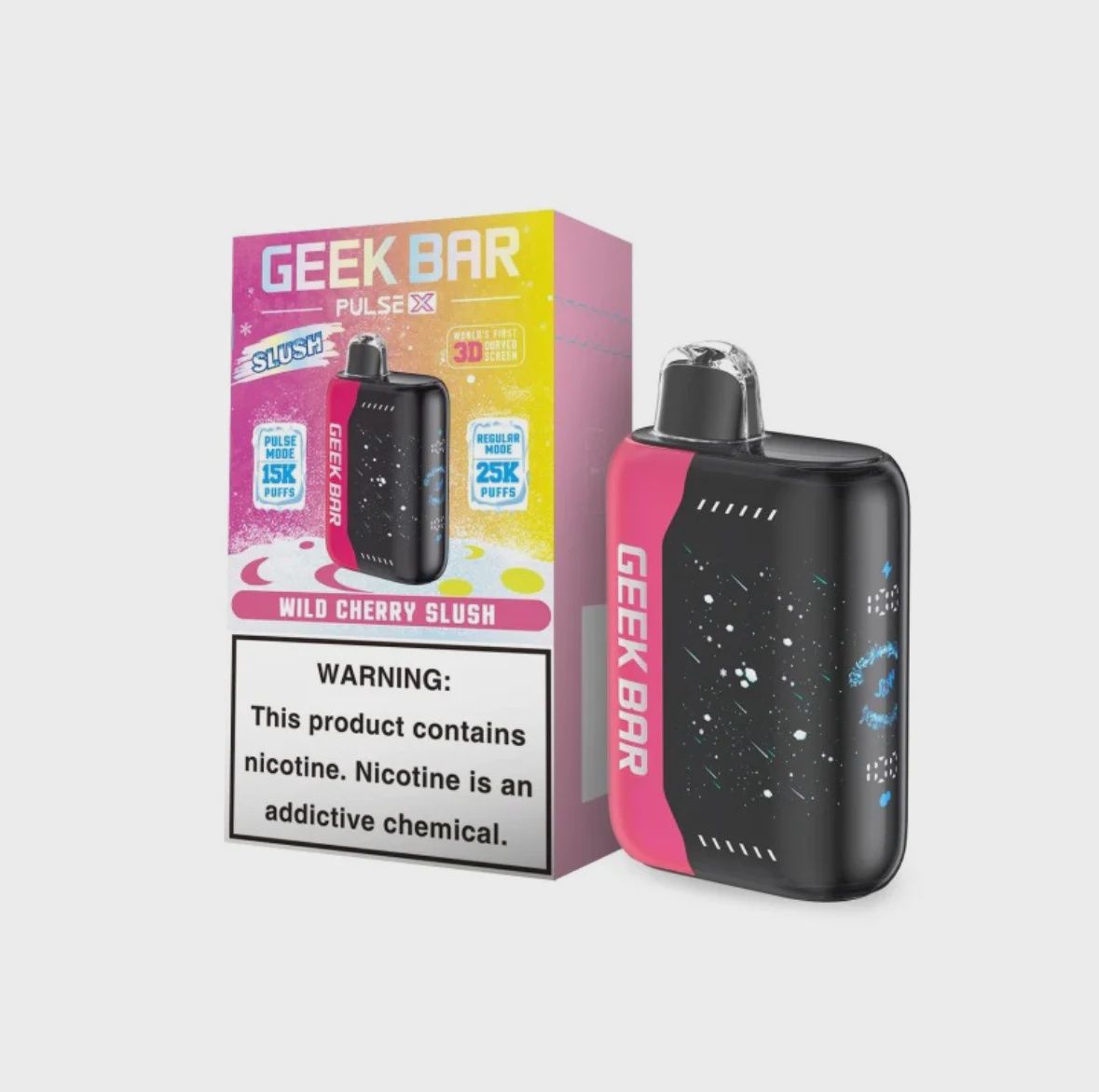 GEEK BAR PULSE X 5% WILD CHERRY SLUSH EDITION 5/CT