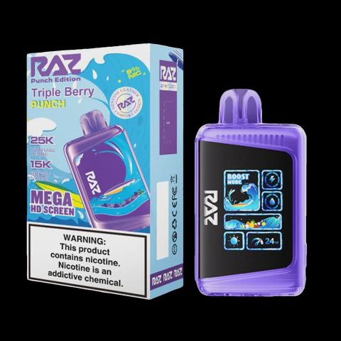 RAZ LTX 25K TRIPLE BERRY PUNCH EDITION 16ML 5/CT