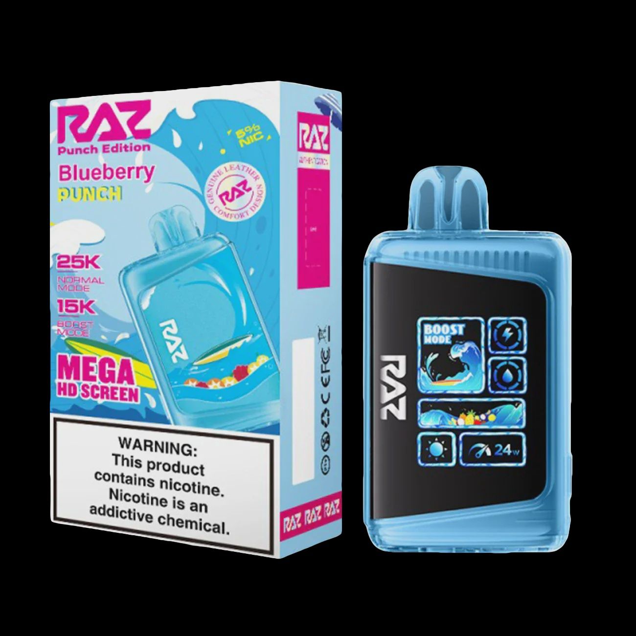 RAZ LTX 25K BLUEBERRY PUNCH EDITION 16ML 5/CT