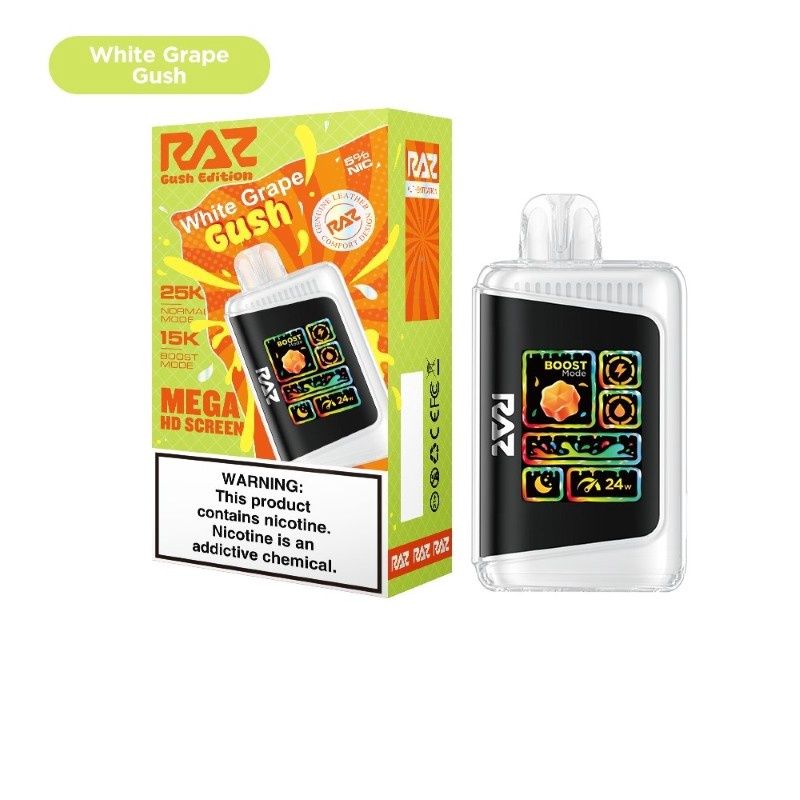 RAZ LTX 25K WHITE GRAPE GUSH EDITION 16ML 5/CT