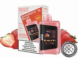 RAZ LTX 25K STRAWBERRY BURST 16ML 5/CT