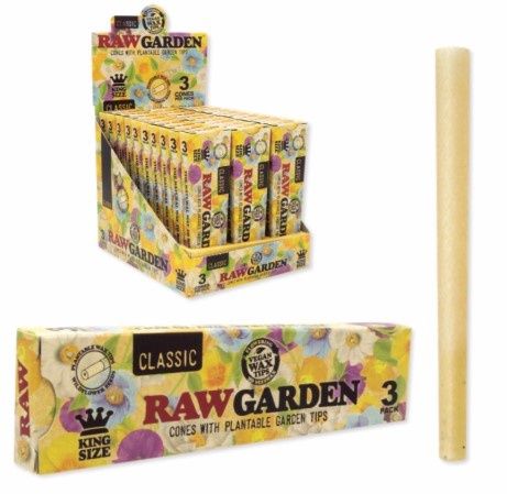 RAW GARDEN CONE KING SIZE 3PK 30/CT