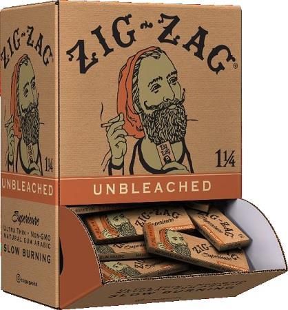 ZIG ZAG *UNBLEACHED* 1 1/4 DISPLAY 48/CT