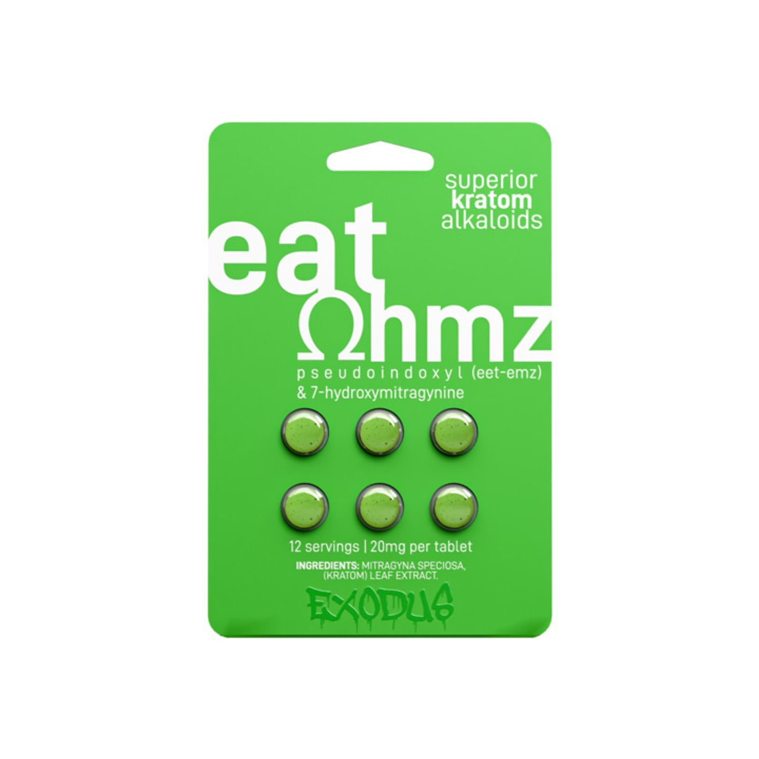 EXODUS EAT OHMZ GREEN 6/CT