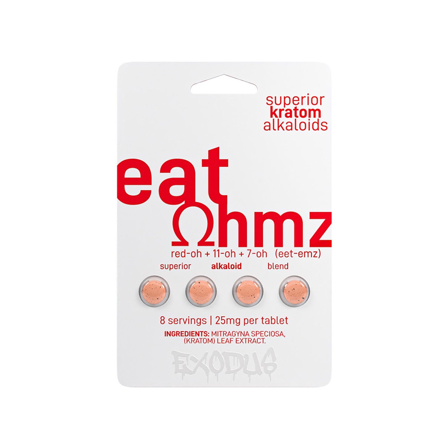 EXODUS EAT OHMZ WHITE 6/CT