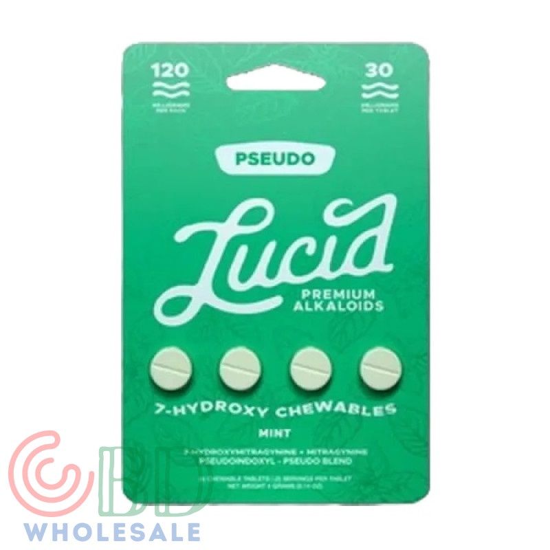 LUCID PSEUDO MINT 7-HYDROXY CHEWABLES 10/CT