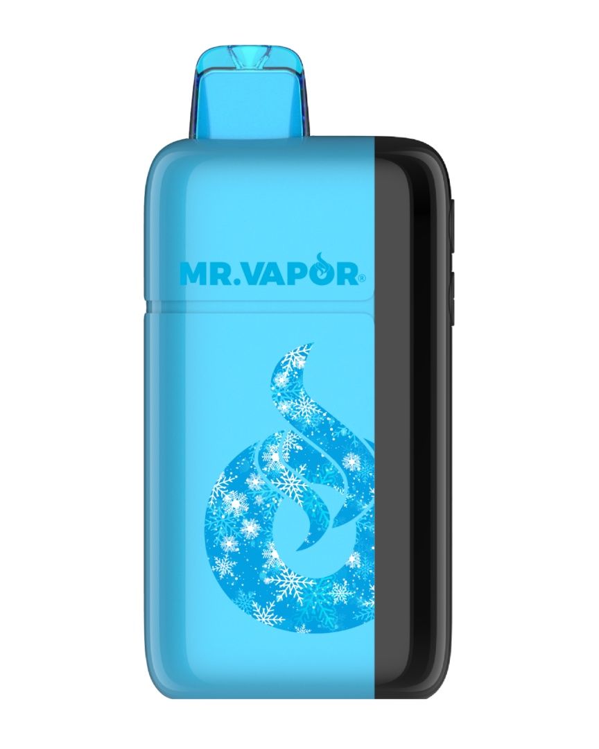 MR. VAPOR ARCTIC BLUE RAZZ 5% 30K PUFF ADJUSTABLE NIC &amp; ICE LEVEL 5/CT