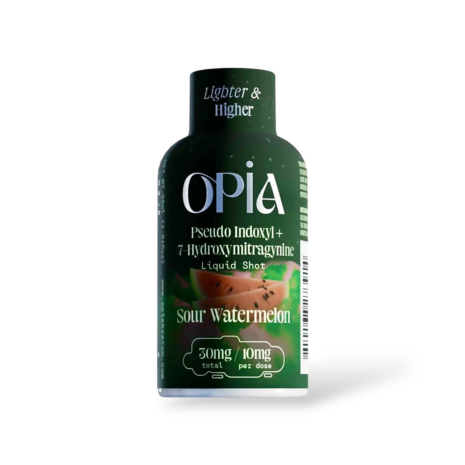 OPIA PSEUDO SOUR WATERMELLON INDOXYL+ 7- HYDROXYMITRAGYNINE SHOT 30MG 12/CT