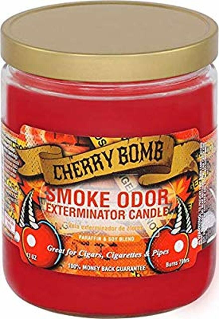 SMOKE ODOR EXTERMINATOR CANDLE 13OZ, FLAVOR: CHERRY BOMB