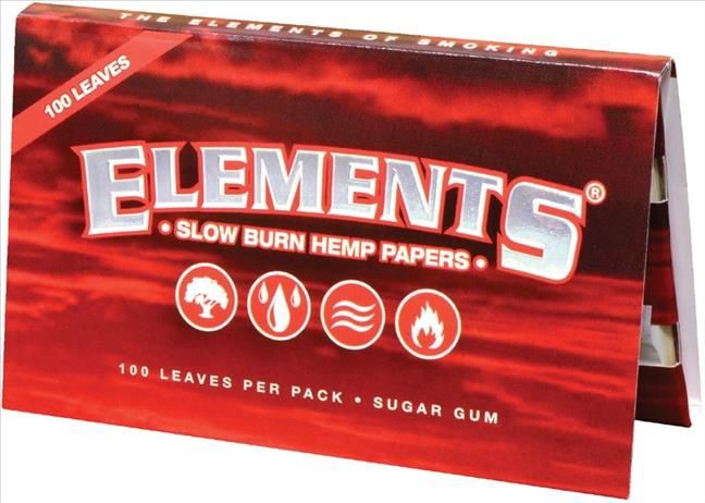 ELEMENTS RED SINGLE WIDE 25/CT