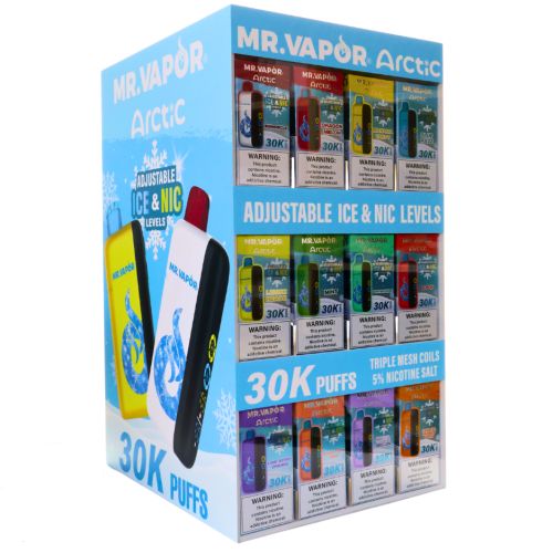 MR VAPOR ARCTIC 30K PUFFS 5% NIC 22ML 60CT DISPLAY - MIXED 12 FLAVORS