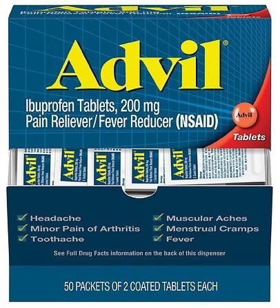 ADVIL 2PK 50/CT