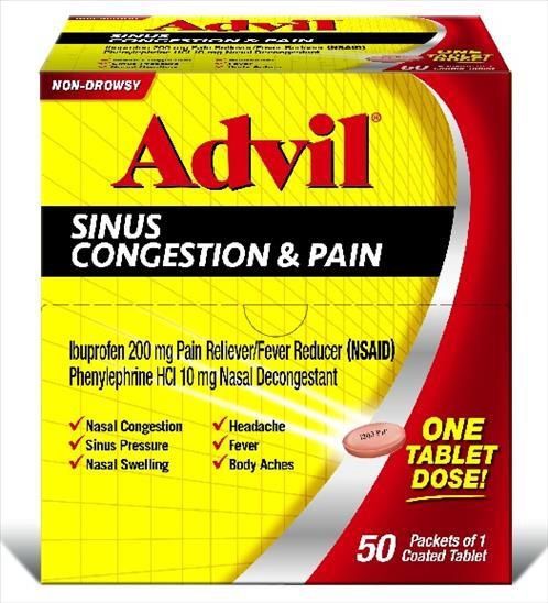 ADVIL ALLERGY &amp; CONGESTION 1PK 50/CT