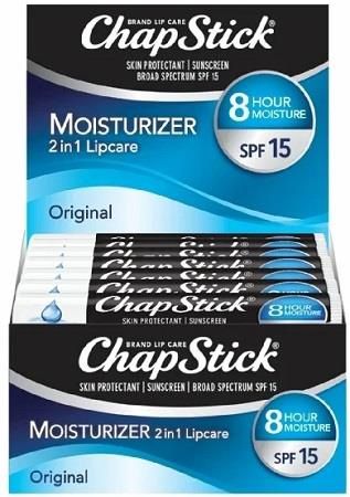 CHAPSTICK REFILL MOISTURIZER 12/CT