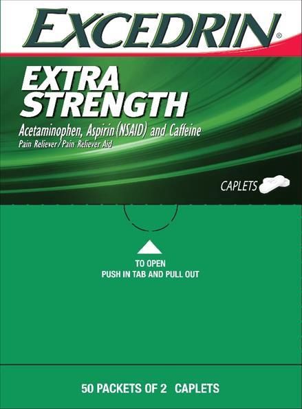 EXCEDRIN EXTRA STRENGTH 2PK 25/CT