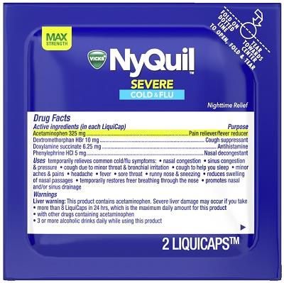 NYQUIL SEVERE COLD &amp; FLU 2PK (LIQUICAPS) 32/CT