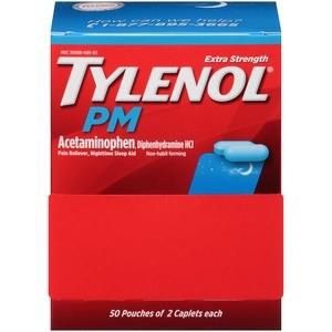 TYLENOL PM -2PK 50/CT