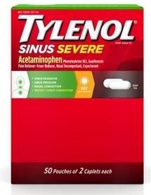 TYLENOL SINUS SEVERE -2PK 50/CT