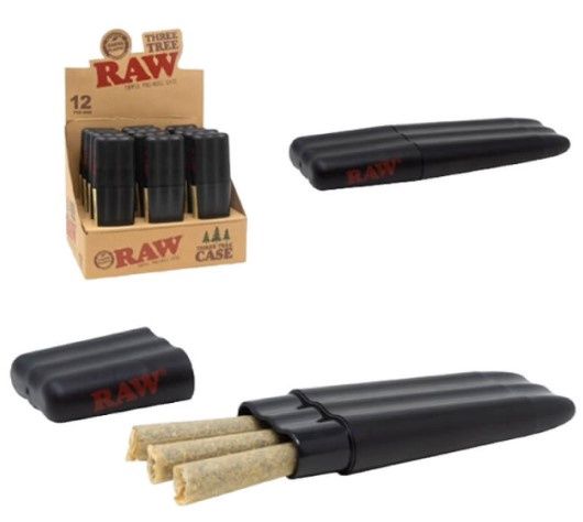 RAW THREE TREE PREROLL CASE 12/CT